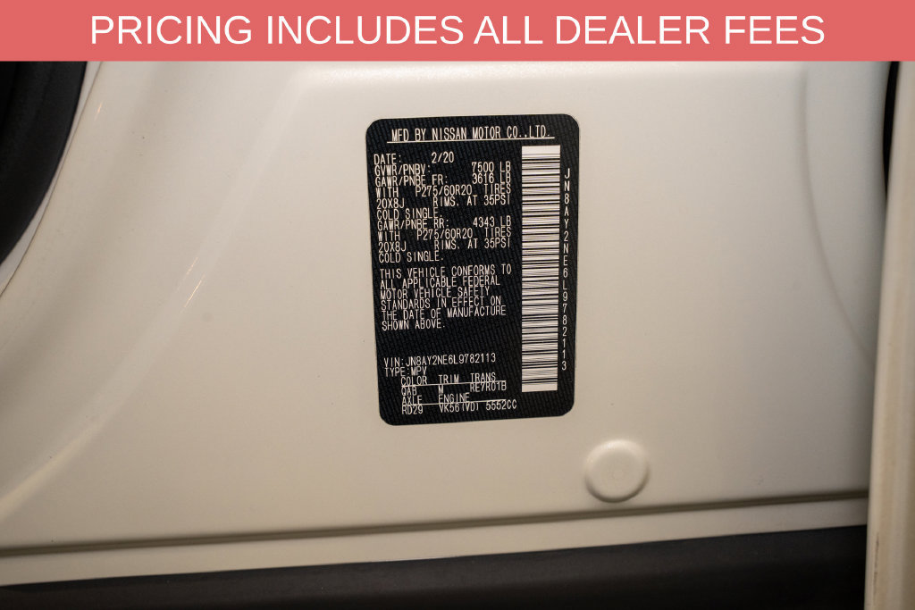 Used 2020 Nissan Armada Platinum w/ Captain's Chairs Package AWD/4WD image 28
