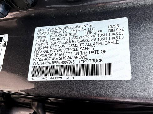 New 2026 Honda Ridgeline RTL image 18