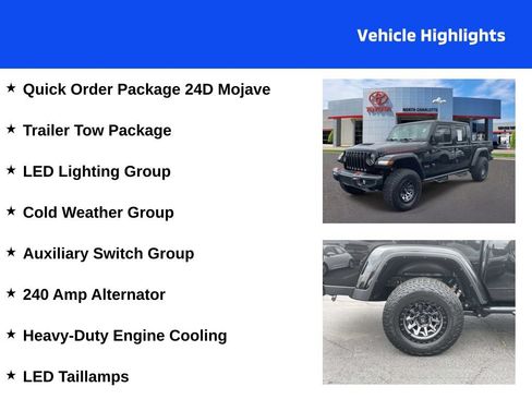 Used 2023 Jeep Gladiator Mojave w/ LED Lighting Group AWD/4WD image 4