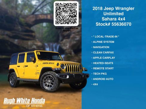 Used 2018 Jeep Wrangler Unlimited Sahara image 7