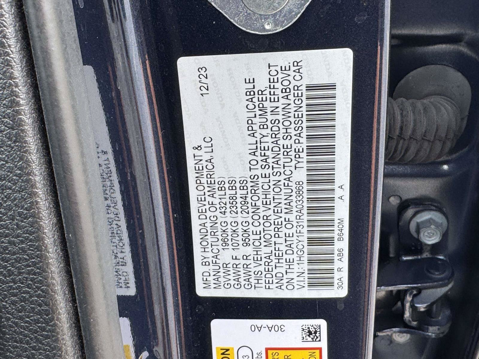 Used 2024 Honda Accord EX image 31