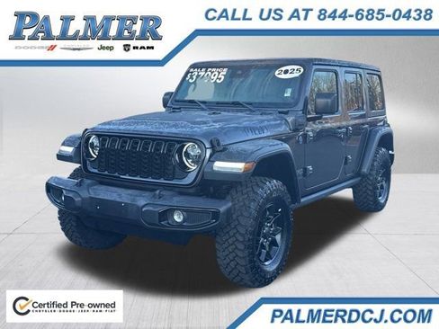 Certified 2025 Jeep Wrangler Unlimited Sport S 4xe AWD/4WD image 1