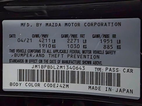 Used 2021 MAZDA MAZDA3 s image 44