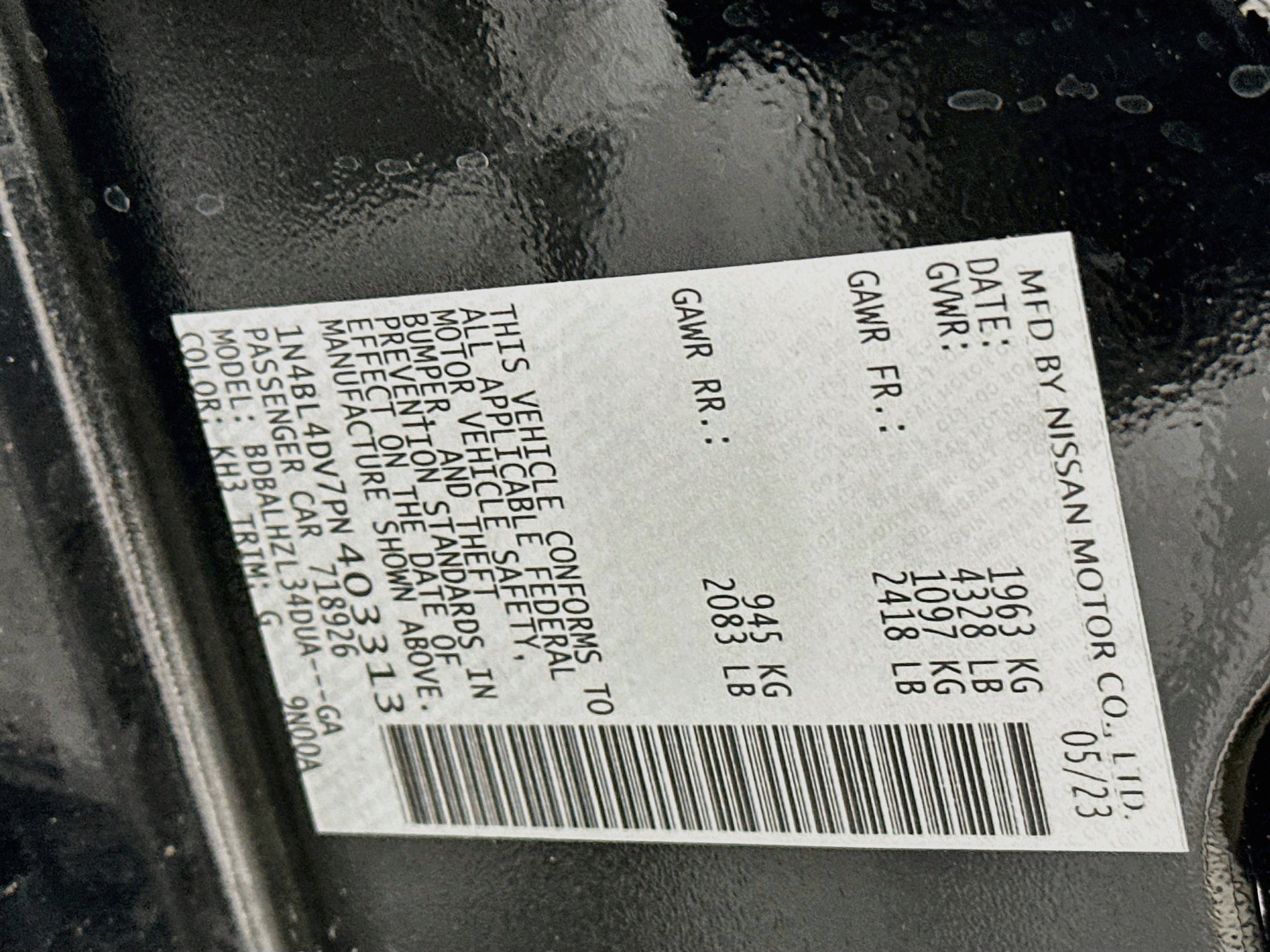 Used 2023 Nissan Altima 2.5 SV FWD image 12