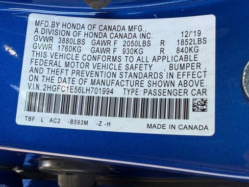 Used 2020 Honda Civic Si image 33
