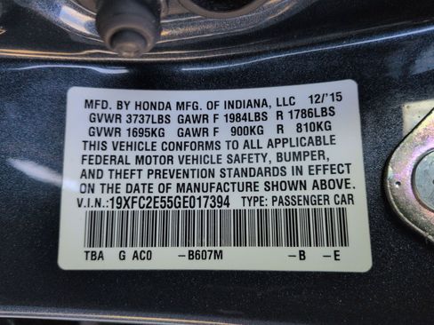 Used 2016 Honda Civic LX image 30