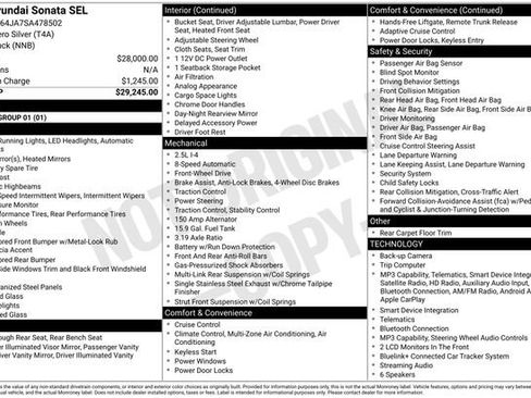 Used 2025 Hyundai Sonata SEL FWD image 2