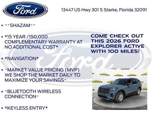 New 2026 Ford Explorer Active RWD image 5