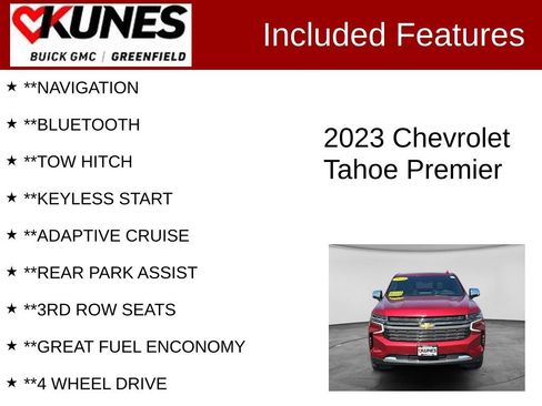 Used 2023 Chevrolet Tahoe Premier w/ Premium Package 2 AWD/4WD image 3