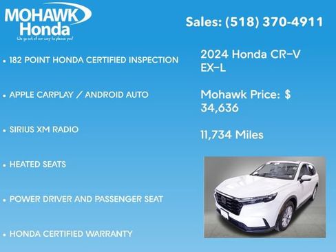 Certified 2024 Honda CR-V EX-L image 16