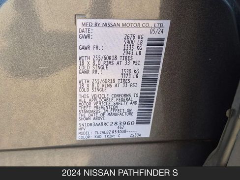 Certified 2024 Nissan Pathfinder S FWD image 24