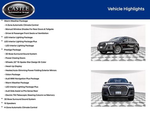 Used 2018 Audi Q7 3.0T Prestige w/ Prestige Package AWD/4WD image 7
