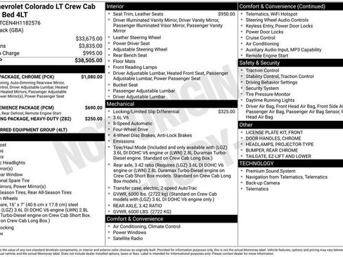 Used 2017 Chevrolet Colorado LT w/ Luxury Package, Chrome AWD/4WD image 28