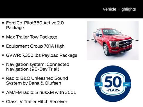 Certified 2021 Ford F150 Platinum w/ Equipment Group 701A High AWD/4WD image 11