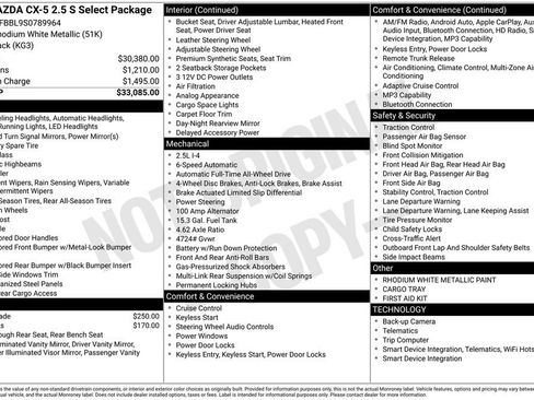New 2025 MAZDA CX-5 AWD 2.5 S w/ Select Package image 34