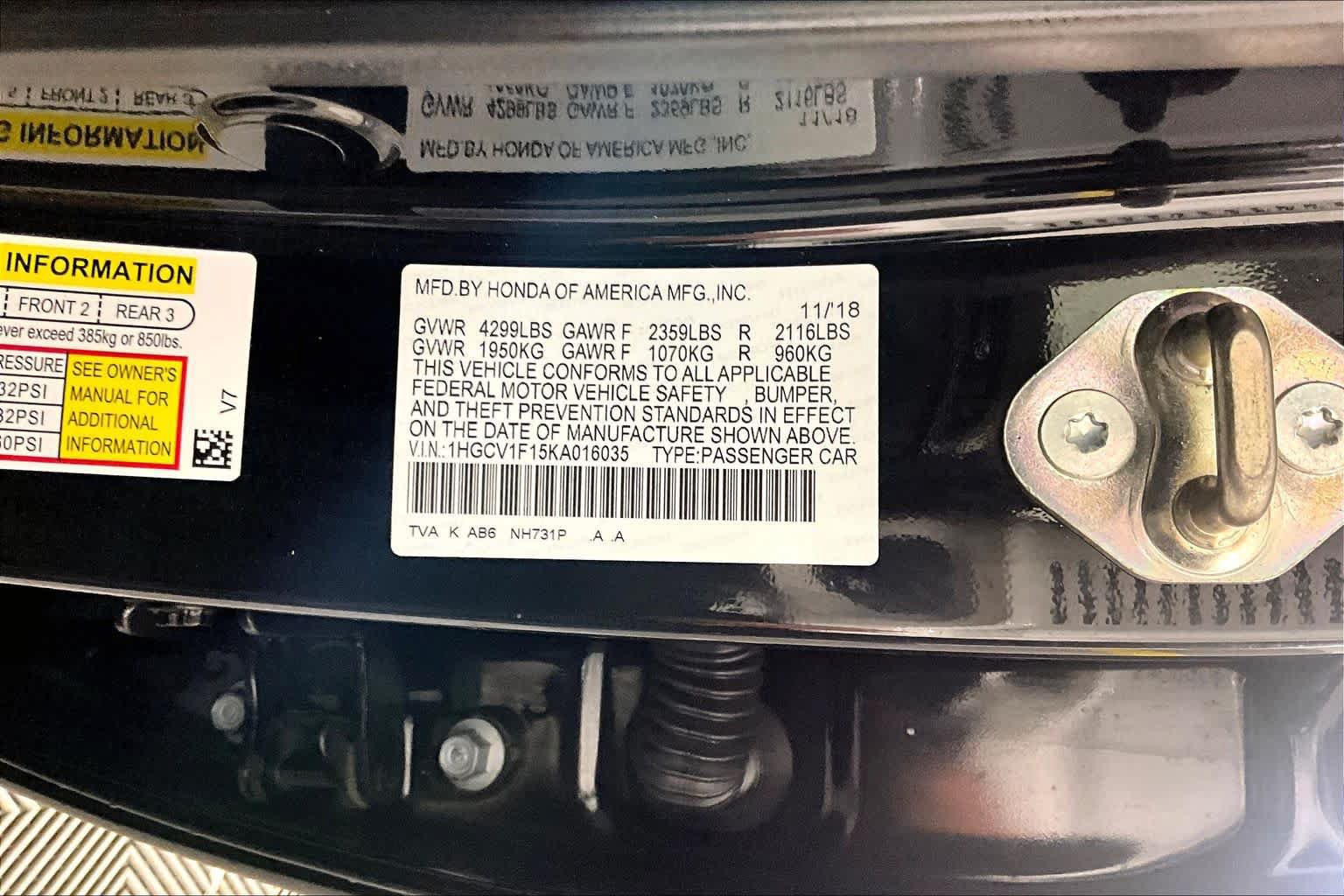 Used 2019 Honda Accord LX image 32