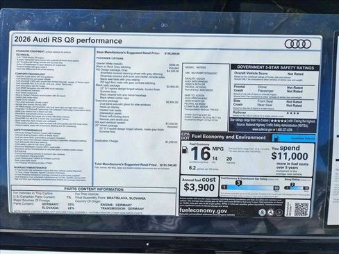 New 2026 Audi RS Q8 performance image 17