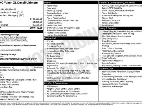 Used 2025 GMC Yukon XL Denali Ultimate AWD/4WD image 10