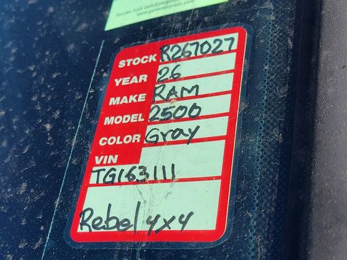 New 2026 RAM 2500 Rebel w/ Rebel Level 2 Equipment Group image 27