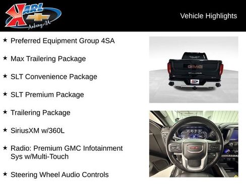 Used 2021 GMC Sierra 1500 SLT w/ SLT Premium Package AWD/4WD image 2