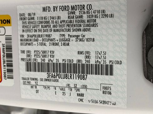 Used 2020 Ford Fusion SE FWD image 39