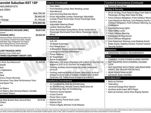 Used 2022 Chevrolet Suburban RST w/ Sport Performance Package image 3