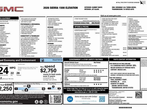 New 2026 GMC Sierra 1500 Elevation w/ Elevation Premium Package AWD/4WD image 4