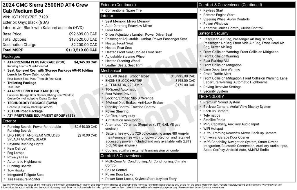 Used 2024 GMC Sierra 2500 AT4 w/ AT4 Premium Plus Package AWD/4WD image 6