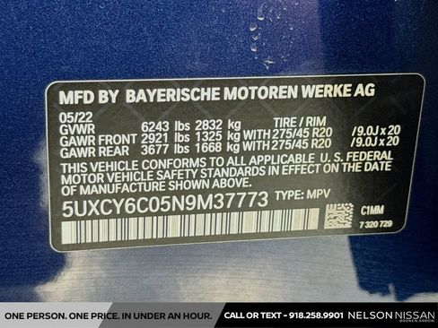 Used 2022 BMW X6 xDrive40i w/ Executive Package AWD/4WD image 34