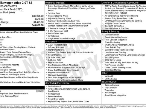 Used 2024 Volkswagen Atlas SE image 32