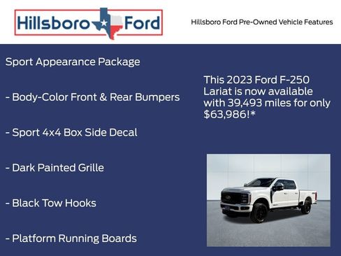 Used 2023 Ford F250 Lariat w/ Sport Appearance Package image 3