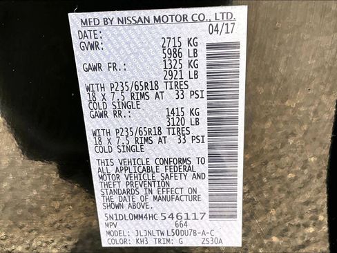 Used 2017 INFINITI QX60 AWD w/ Premium Plus Package image 33