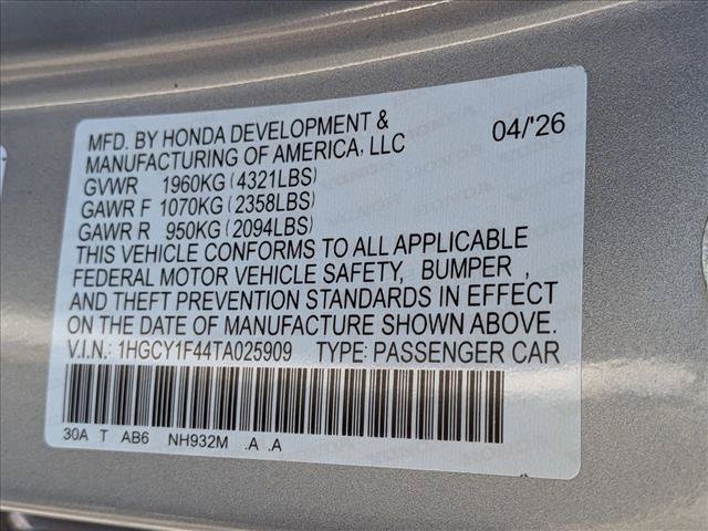 New 2026 Honda Accord SE image 19