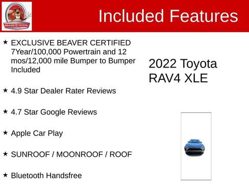 Used 2022 Toyota RAV4 XLE w/ Convenience Package FWD image 4