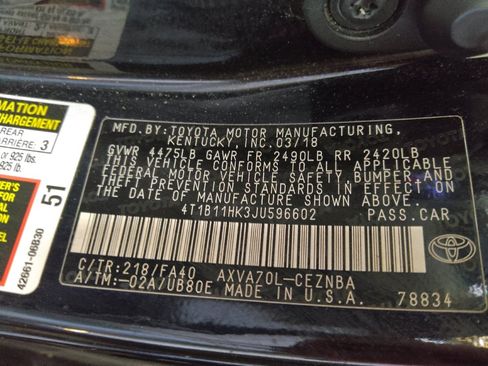 Used 2018 Toyota Camry LE w/ Convenience Package FWD image 33