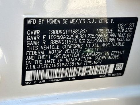 Certified 2023 Honda HR-V Sport image 35