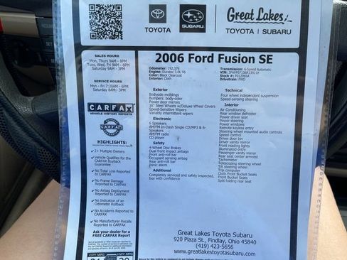 Used 2006 Ford Fusion SE FWD image 27