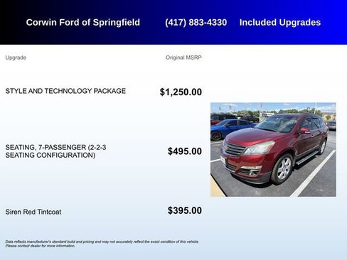 Used 2017 Chevrolet Traverse LT w/ Style and Technology Package FWD image 5