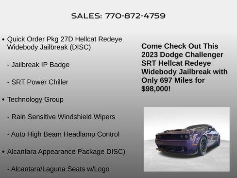 Used 2023 Dodge Challenger SRT Hellcat image 10