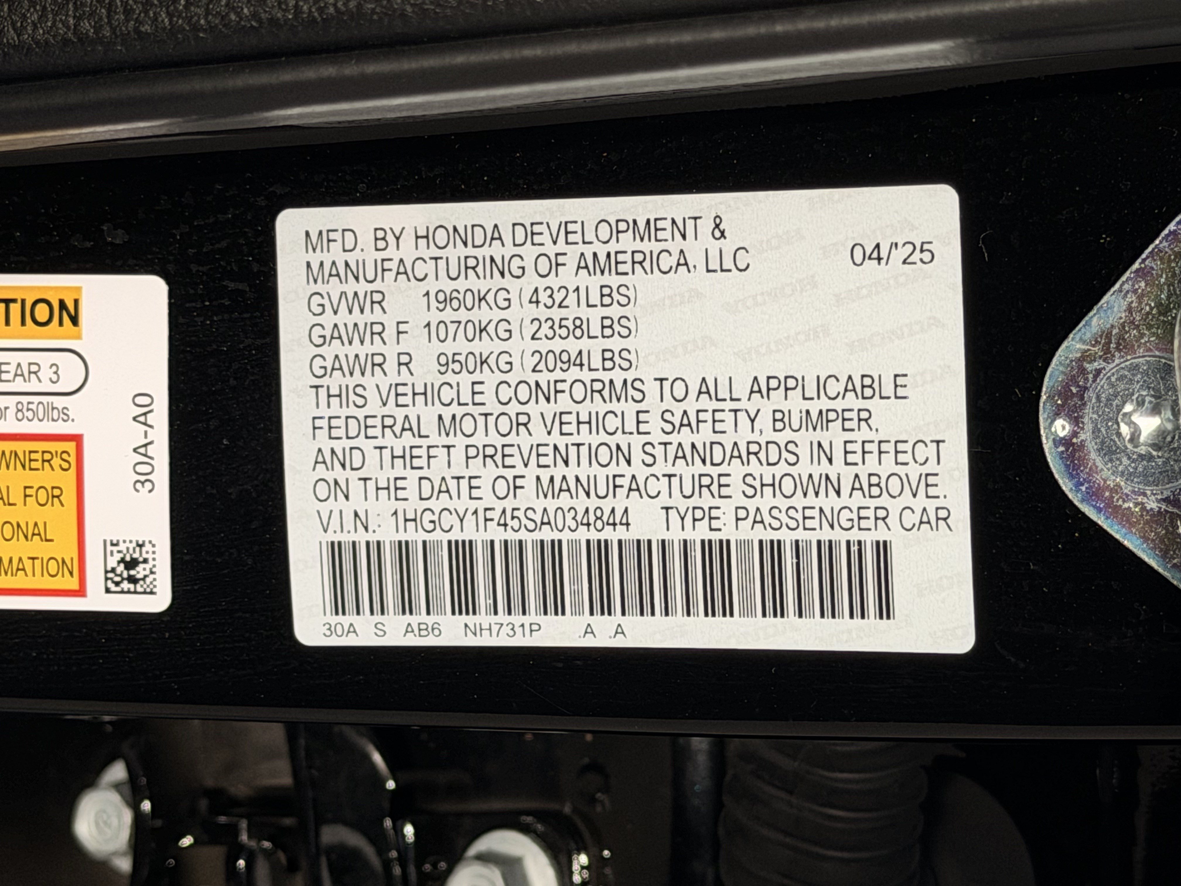 Used 2025 Honda Accord SE image 28