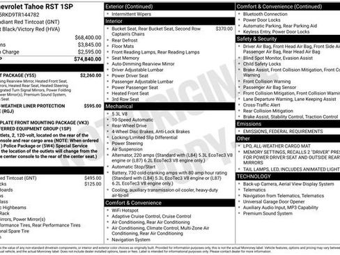 New 2026 Chevrolet Tahoe RST w/ Comfort Package image 26