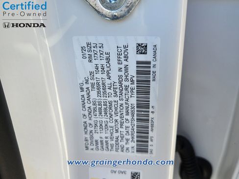 Certified 2025 Honda CR-V LX image 14