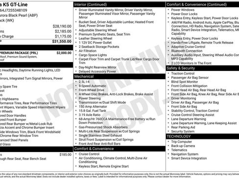 Used 2025 Kia K5 GT-Line w/ GT-Line Premium Package FWD image 2