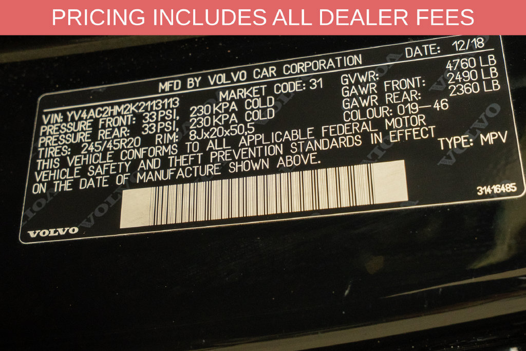 Used 2019 Volvo XC40 T4 R-Design FWD image 21