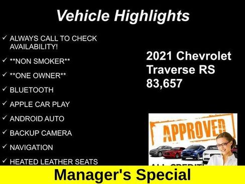 Used 2021 Chevrolet Traverse RS image 10