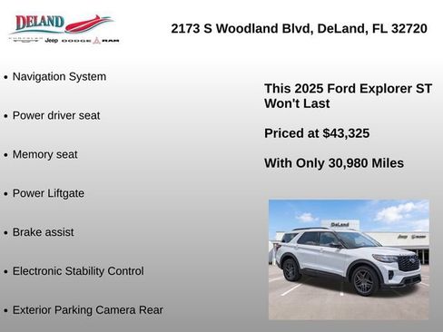 Used 2025 Ford Explorer ST AWD/4WD image 6
