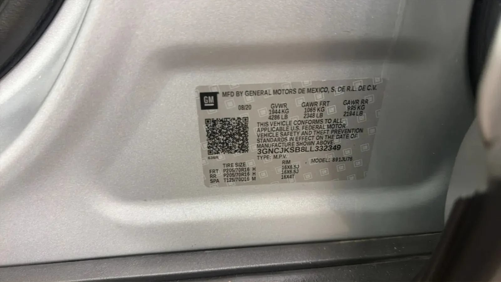 Used 2020 Chevrolet Trax LS w/ Tint and Cruise Package FWD image 24