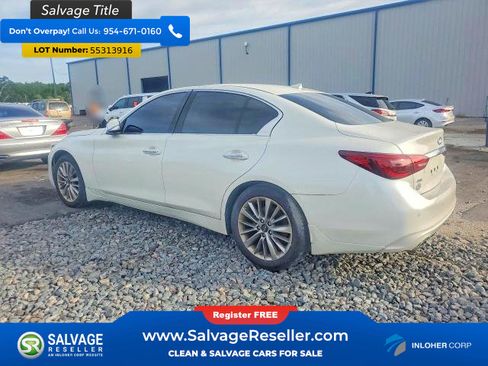 Used 2021 INFINITI Q50 Luxe w/ Cargo Package AWD/4WD image 3