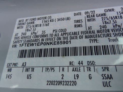 Used 2022 Ford F150 XLT w/ Equipment Group 302A High image 45