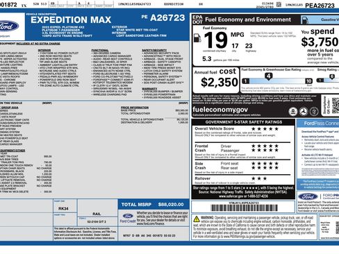 Used 2023 Ford Expedition Max Platinum RWD image 3